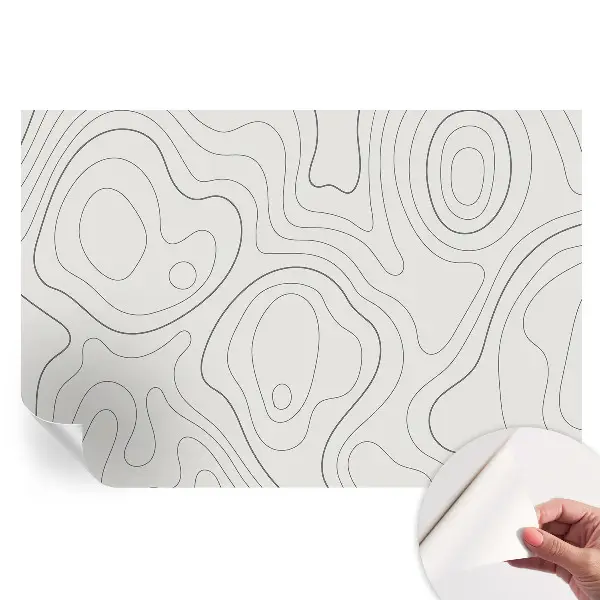 Papier peint photo autocollant Lignes de fluide pour chambre