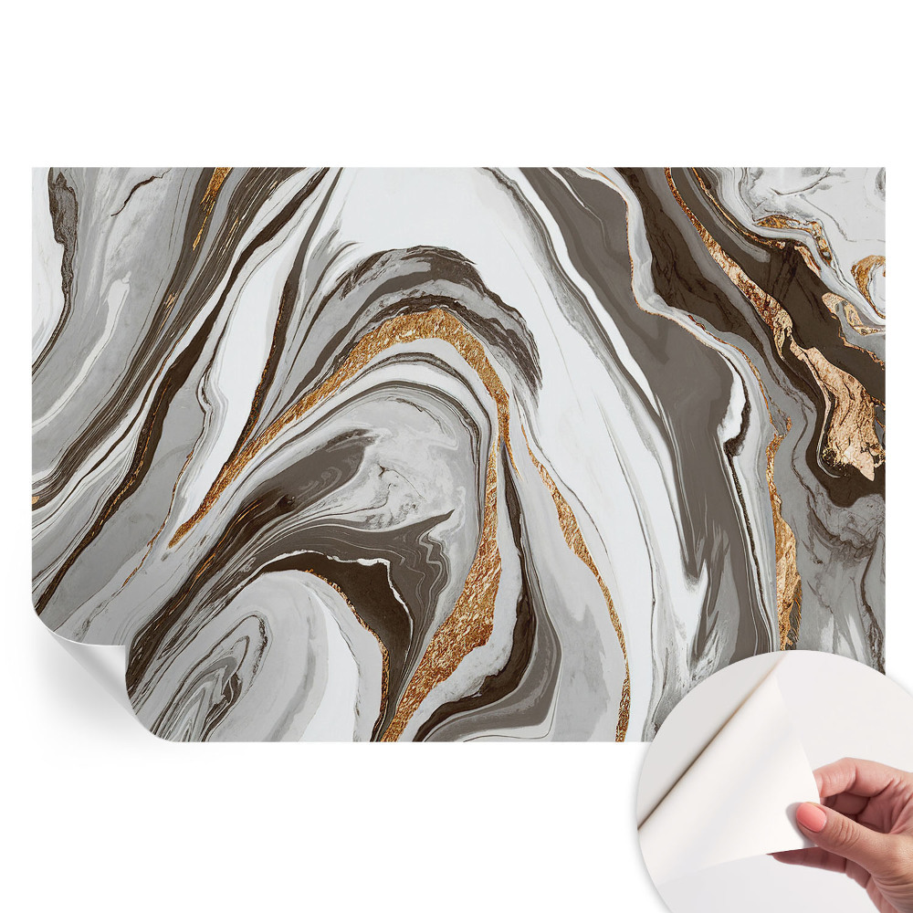Papier peint photo autocollant pour la chambre tourbillons de marbre