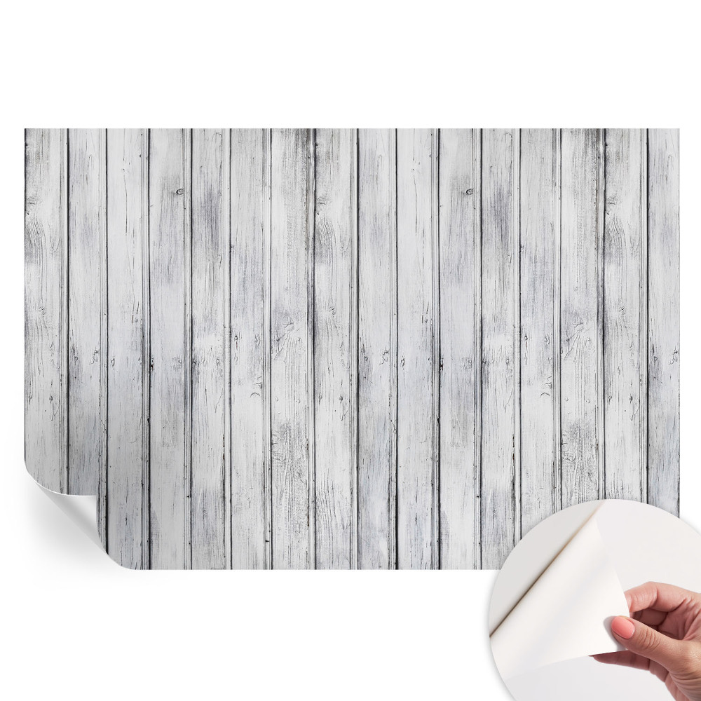 Papier peint photographique autocollant planches de bois