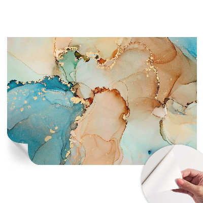 Papier peint autocollant abstrait coloré pour salon