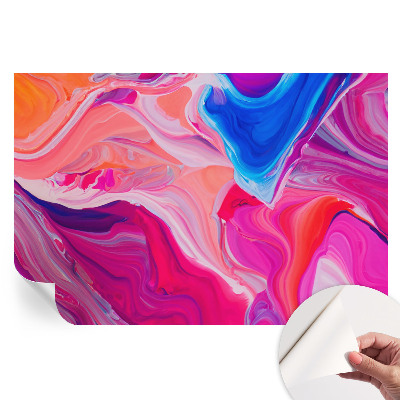 Papier peint photo moderne motif vagues liquides pour salon