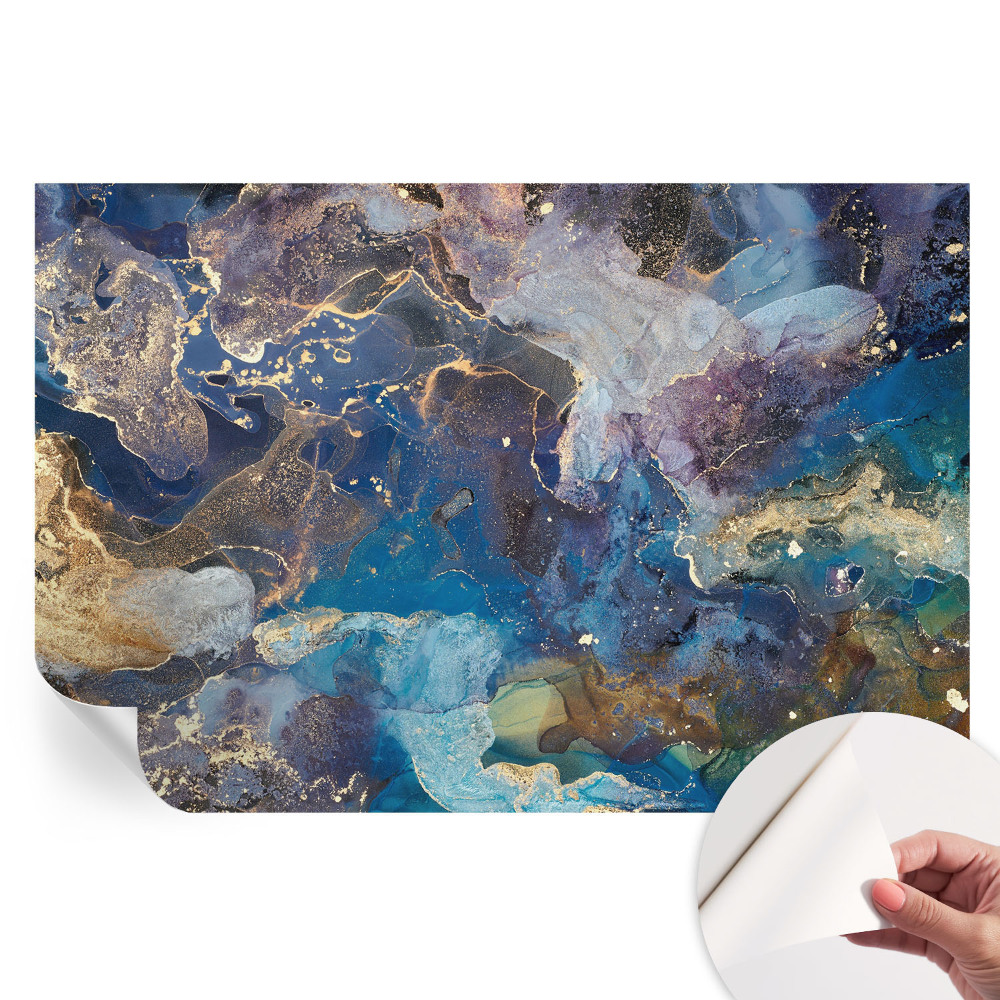 Papier peint autocollant pour salon motif mosaïque cosmique