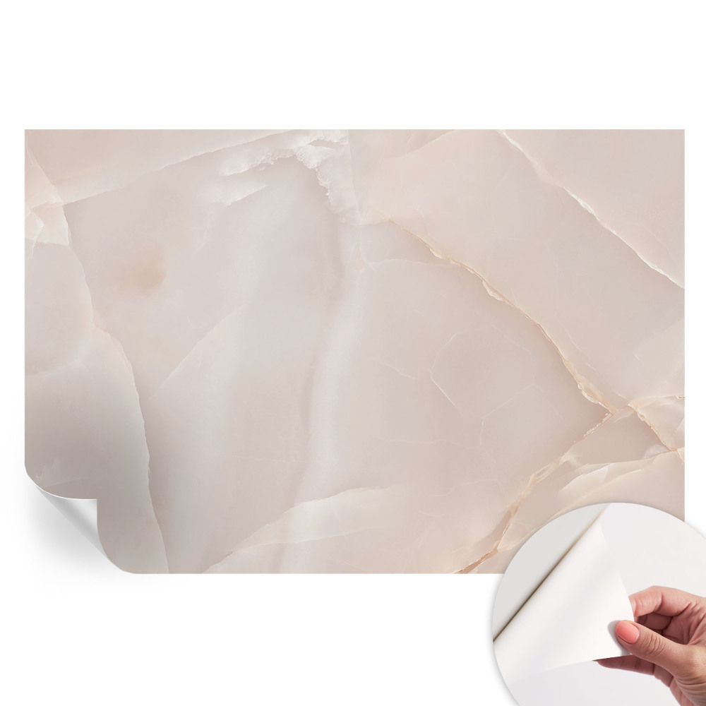 Papier peint autocollant pour le salon marbre rose