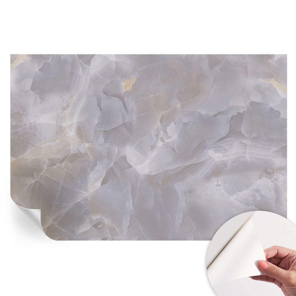 Papier peint photo moderne motif vagues de marbre pour salon