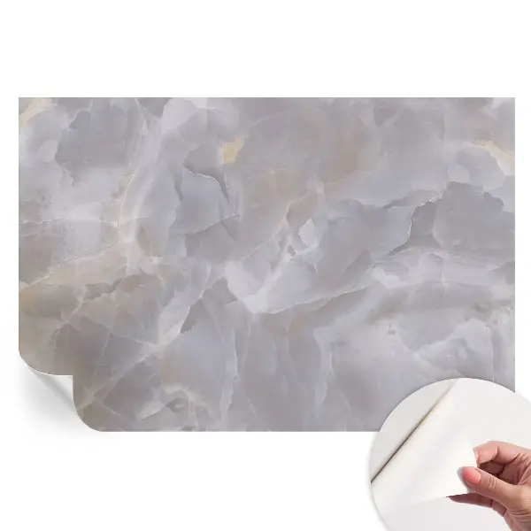 Papier peint photo moderne motif vagues de marbre pour salon