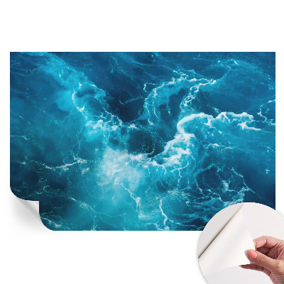 Papier peint autocollant pour le salon tourbillons marins