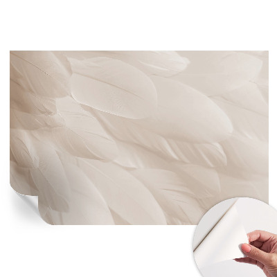 Papier peint photo autocollant pour la chambre Plumes éthérées