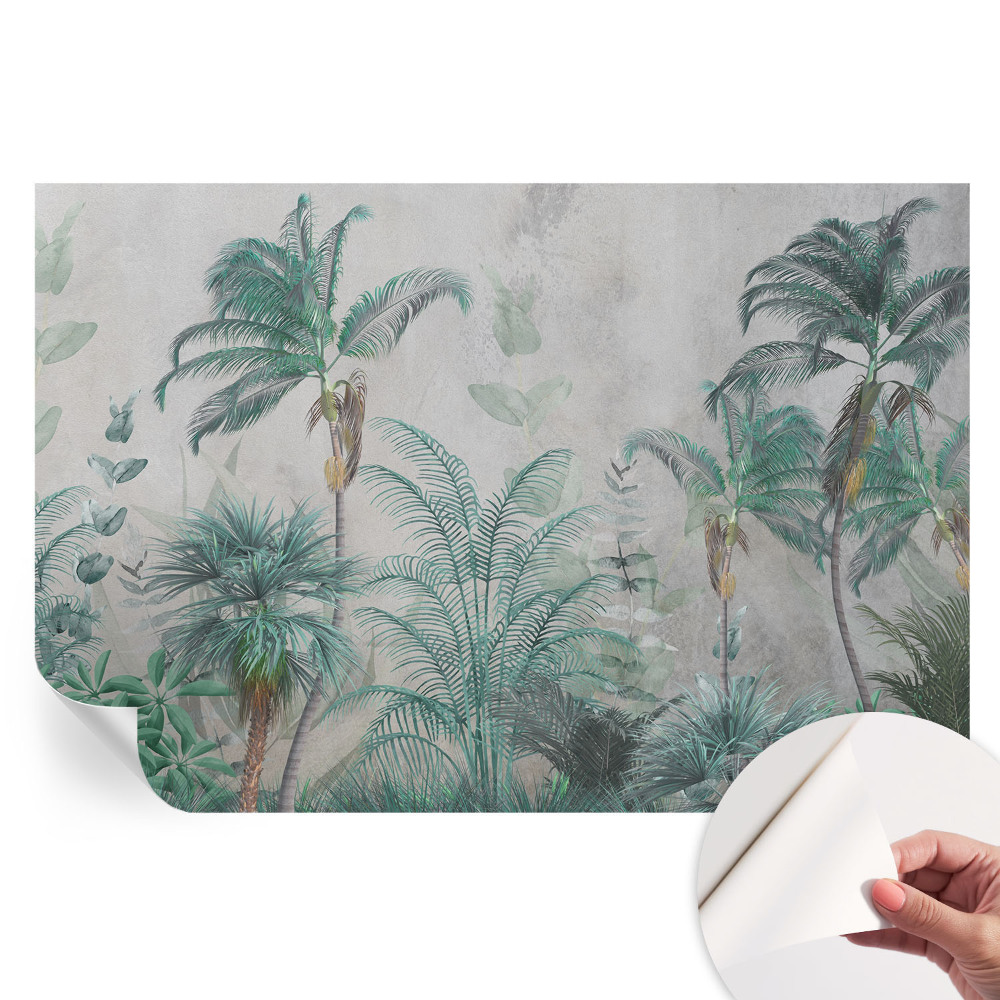 Papier peint autocollant pour le salon oasis exotique