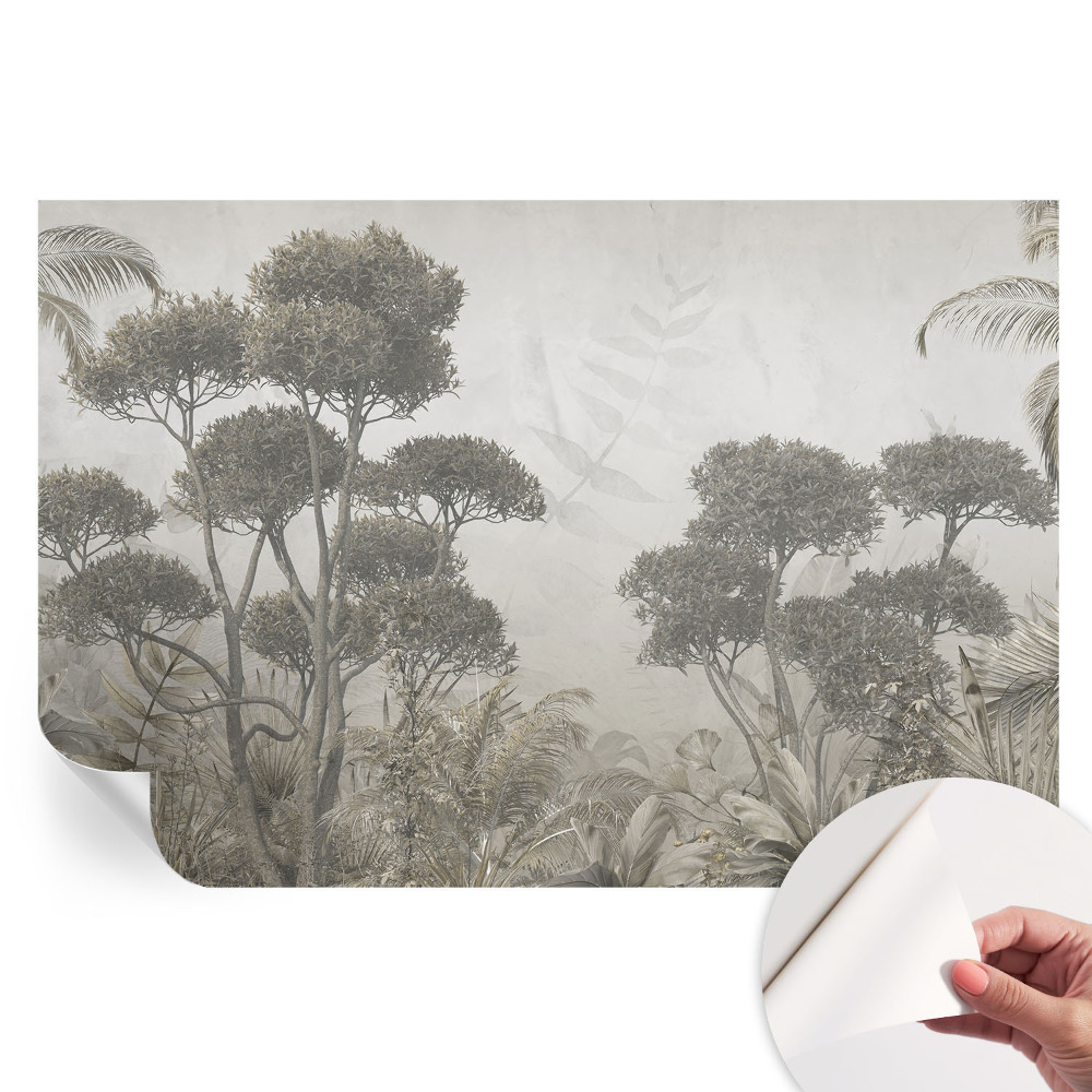 Papier peint photo autocollant pour la chambre jungle tropicale