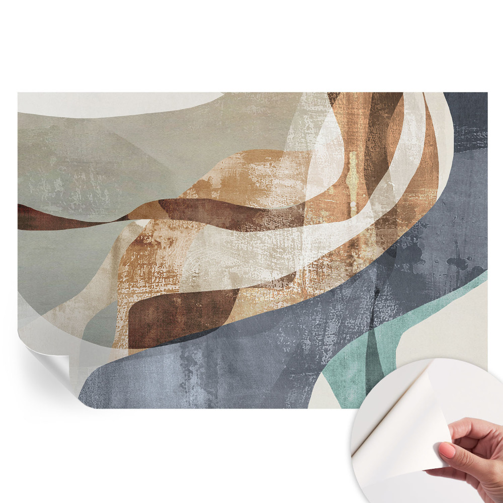 Papier peint photo autocollant pour la chambre Composition abstraite