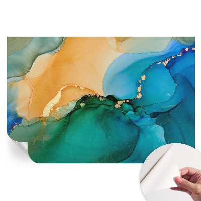 Papier peint photographique autocollant Vagues colorées