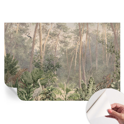 Papier peint autocollant pour le salon Harmonie naturelle