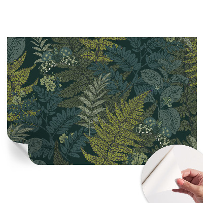 Papier peint photo moderne pour le salon Élégance verte