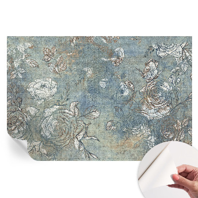 Papier peint photo moderne pour salon motif roses romantiques
