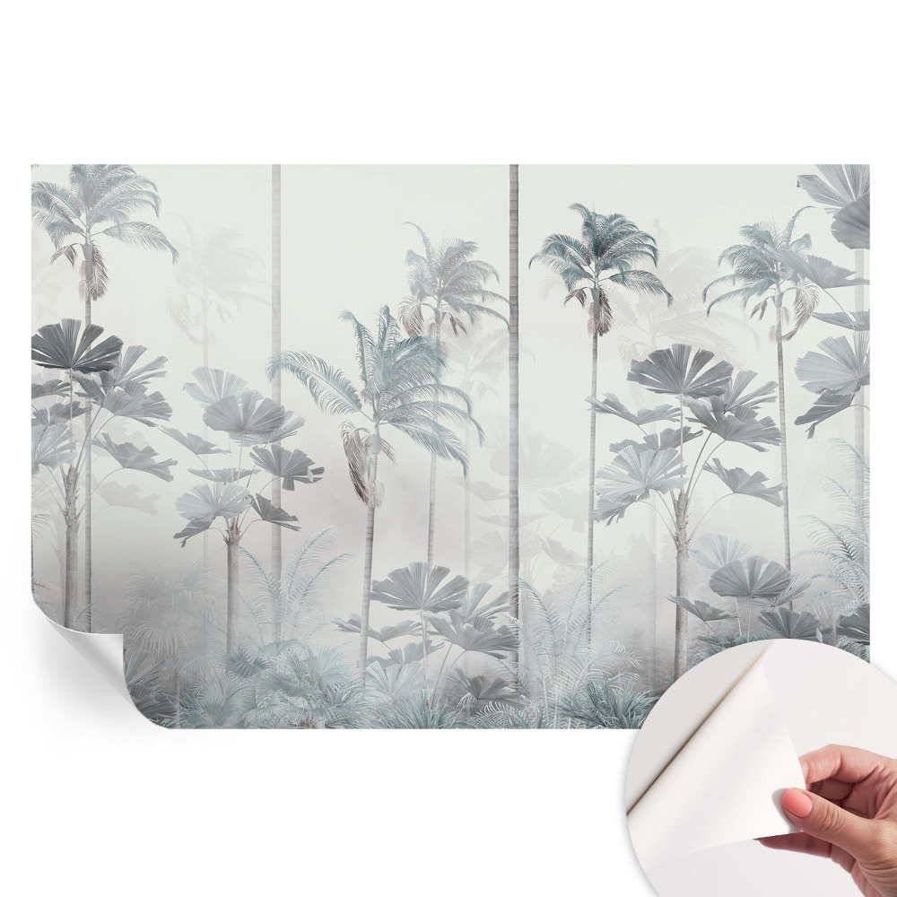 Papier peint autocollant paysage tropical pour salon