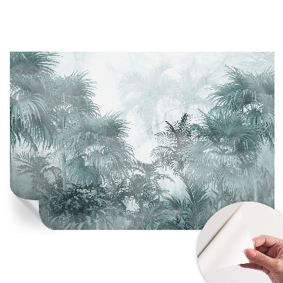 Fresque murale autocollante Vert exotique