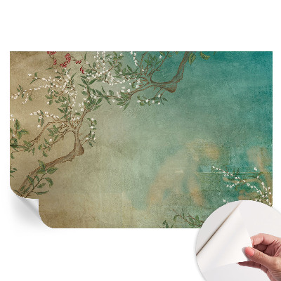 Papier peint autocollant Harmonie florale pour le salon