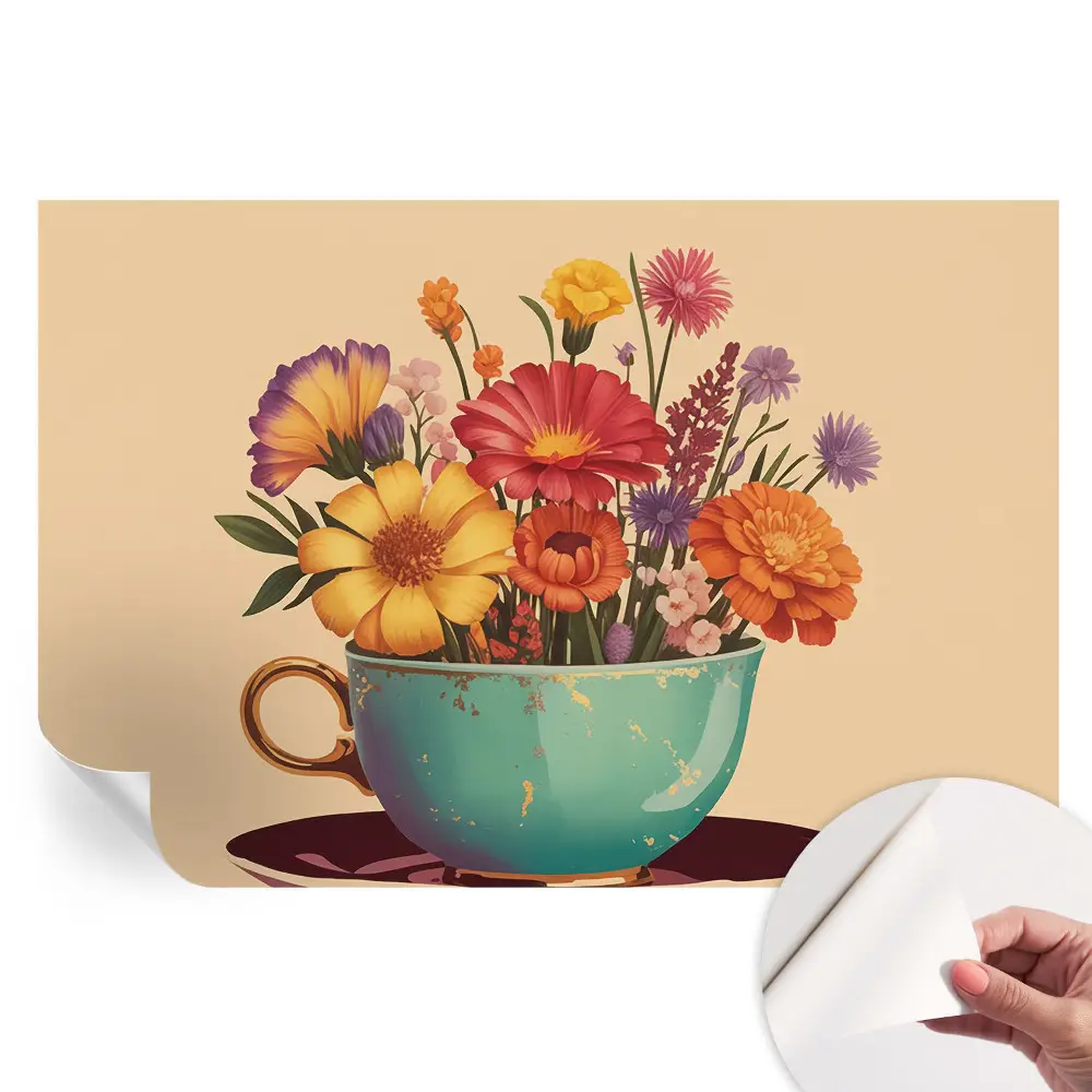 Papier peint photo autocollant Un bouquet coloré