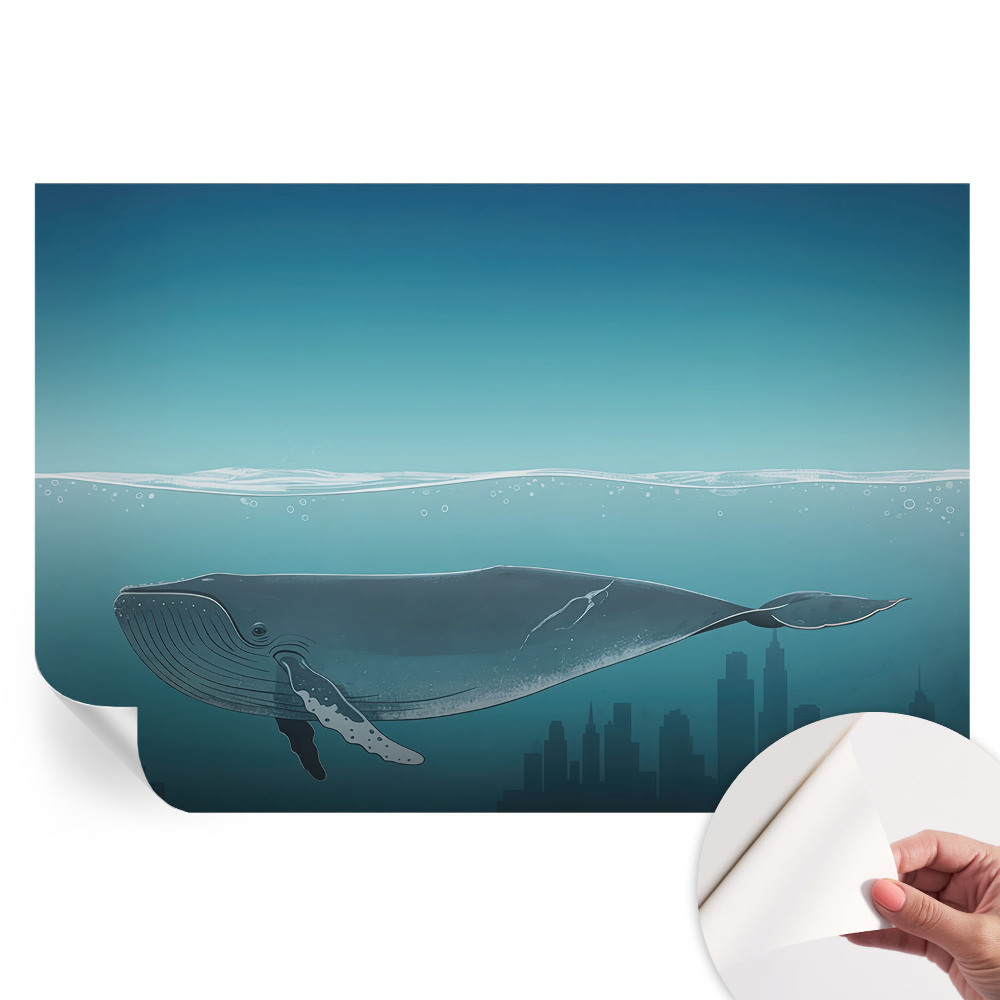 Papier peint photo autocollant pour chambre Harmonie de l'eau