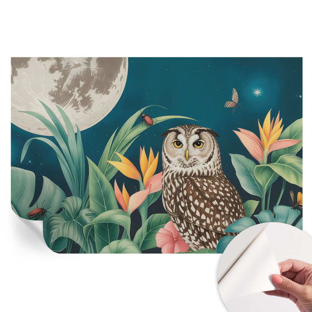 Papier peint autocollant pour le salon Safari lunaire