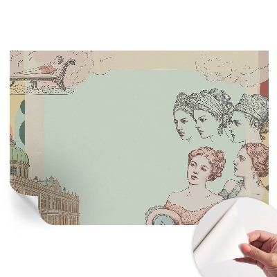 Papier peint photo autocollant Collage classique