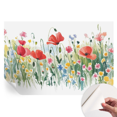 Papier peint photo moderne pour le salon prairie d'été