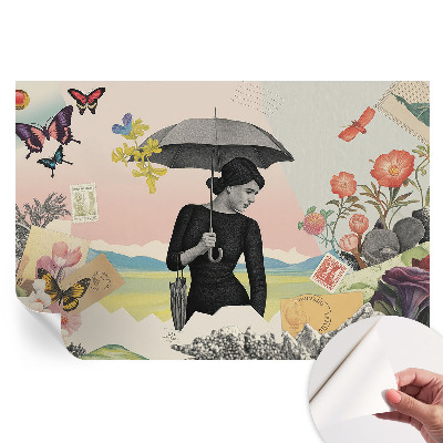 Papier peint photographique autocollant collage romantique