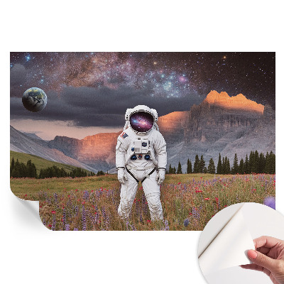 Papier peint photo autocollant paysage cosmique pour chambre
