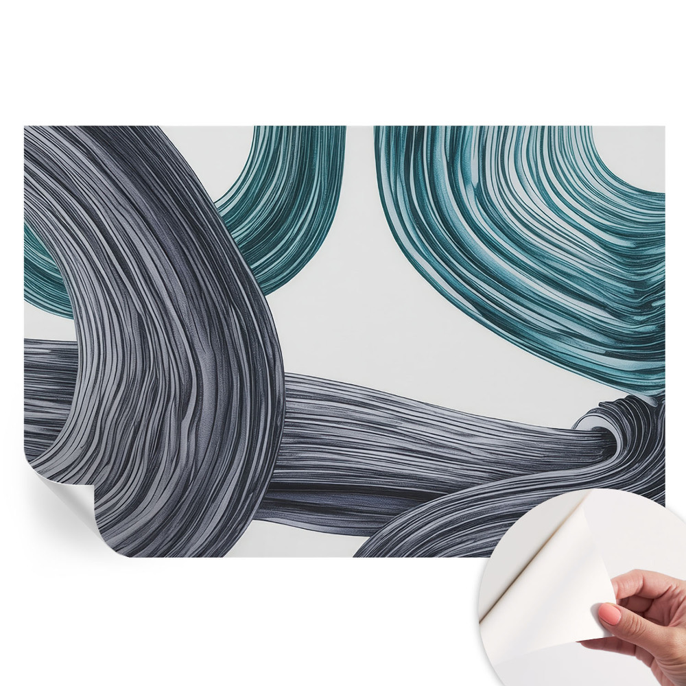 Papier peint photo autocollant pour la chambre Lignes de fluide