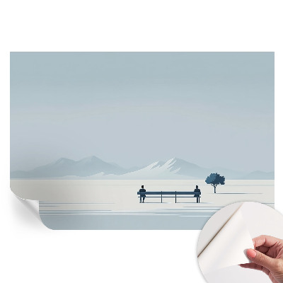 Papier peint photo moderne pour le salon Paysage minimaliste