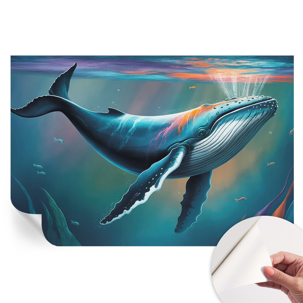 Fresque murale autocollante Géant des mers