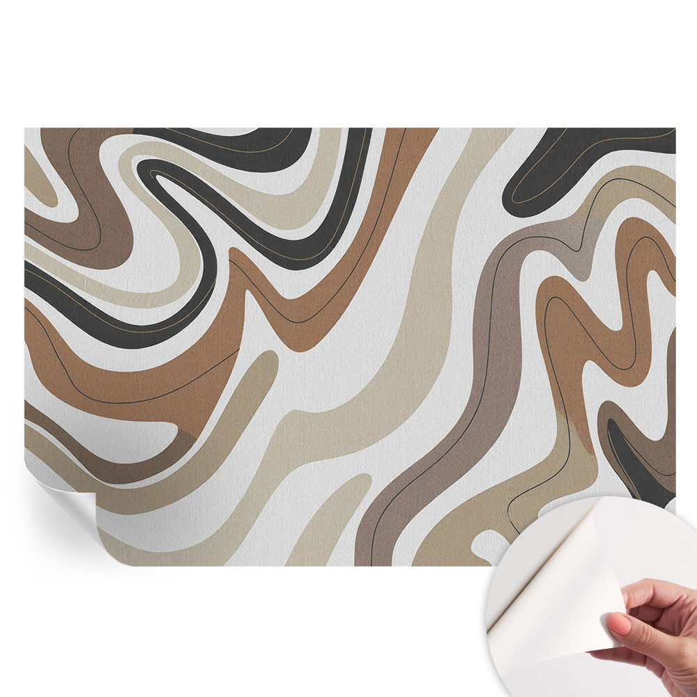 Papier peint photo autocollant pour la chambre Vagues harmonieuses