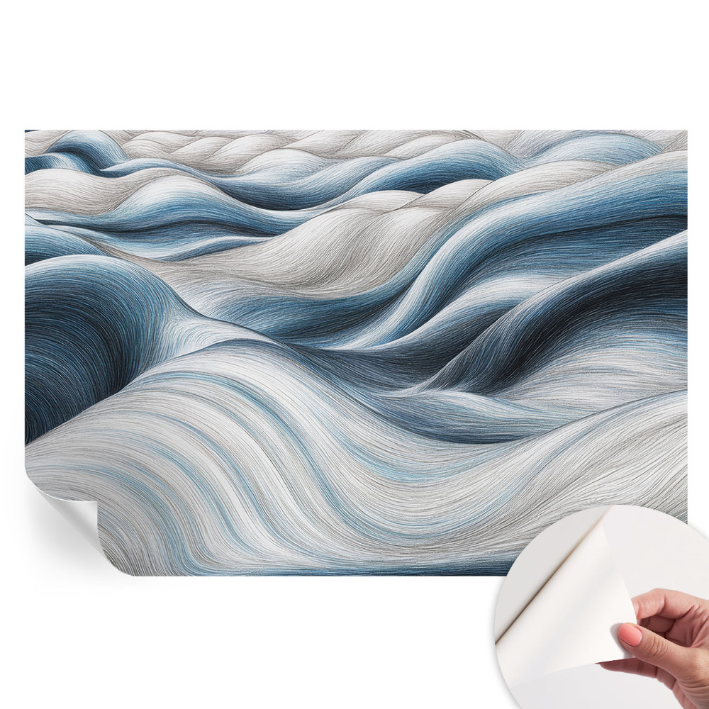 Papier peint photo autocollant pour la chambre Ondulations douces