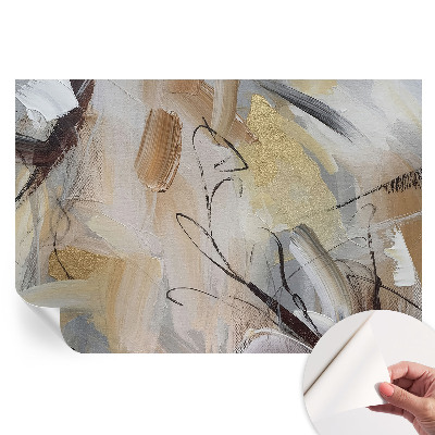 Papier peint photo moderne pour salon avec composition abstraite