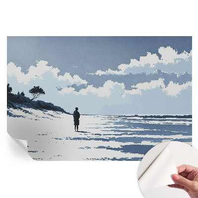 Papier peint photo autocollant pour la chambre Silence sur la plage
