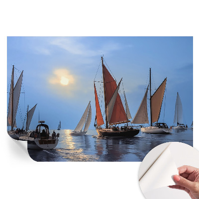 Papier peint photo moderne pour le salon aventure en voilier