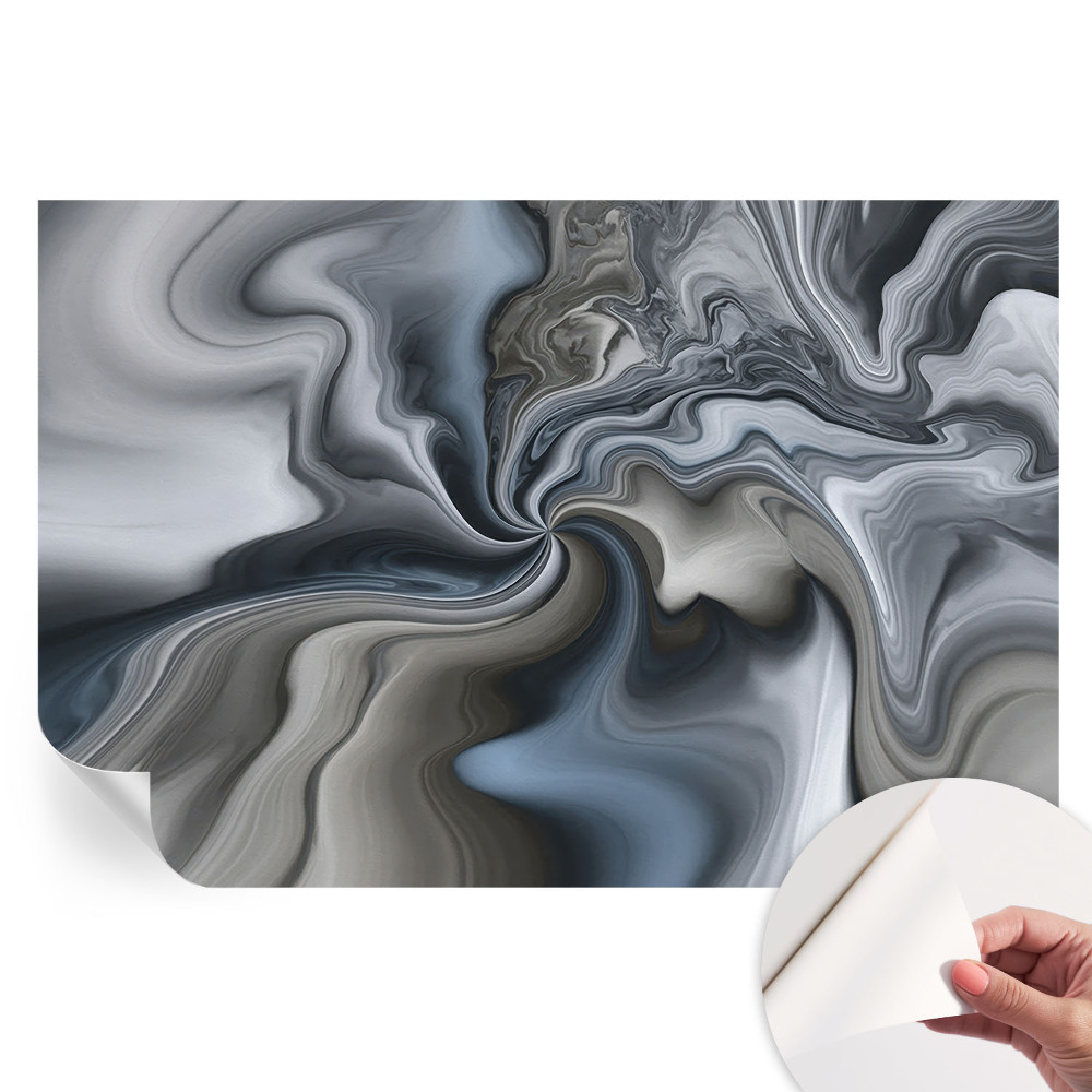 Papier peint photo moderne pour salon à motif de nuages tourbillonnants
