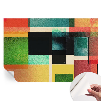 Papier peint photo autocollant pour la chambre Abstraction géométrique