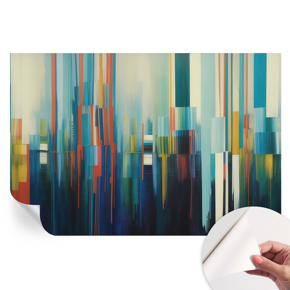 Papier peint photographique autocollant rayures abstraites