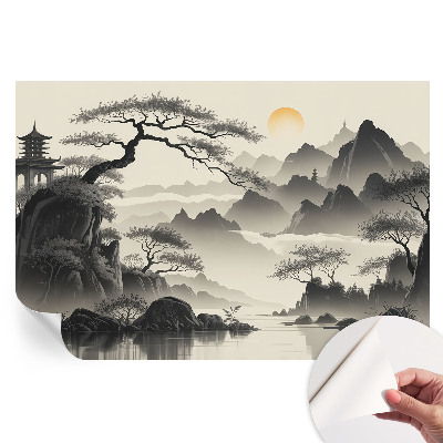 Papier peint autocollant pour le salon Paysage oriental