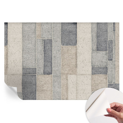 Papier peint photo autocollant pour chambre motif mosaïque géométrique