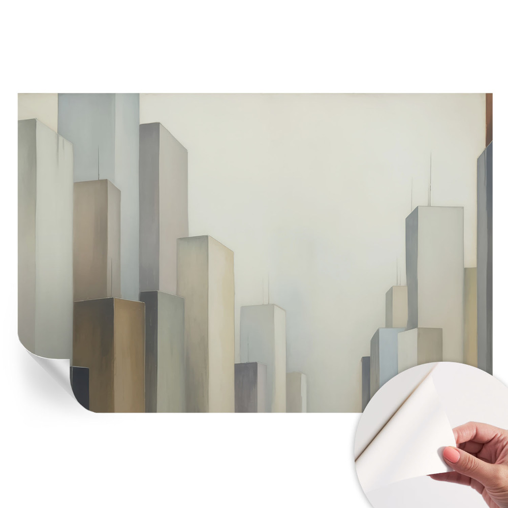 Papier peint photographique autocollant gratte-ciel de la ville