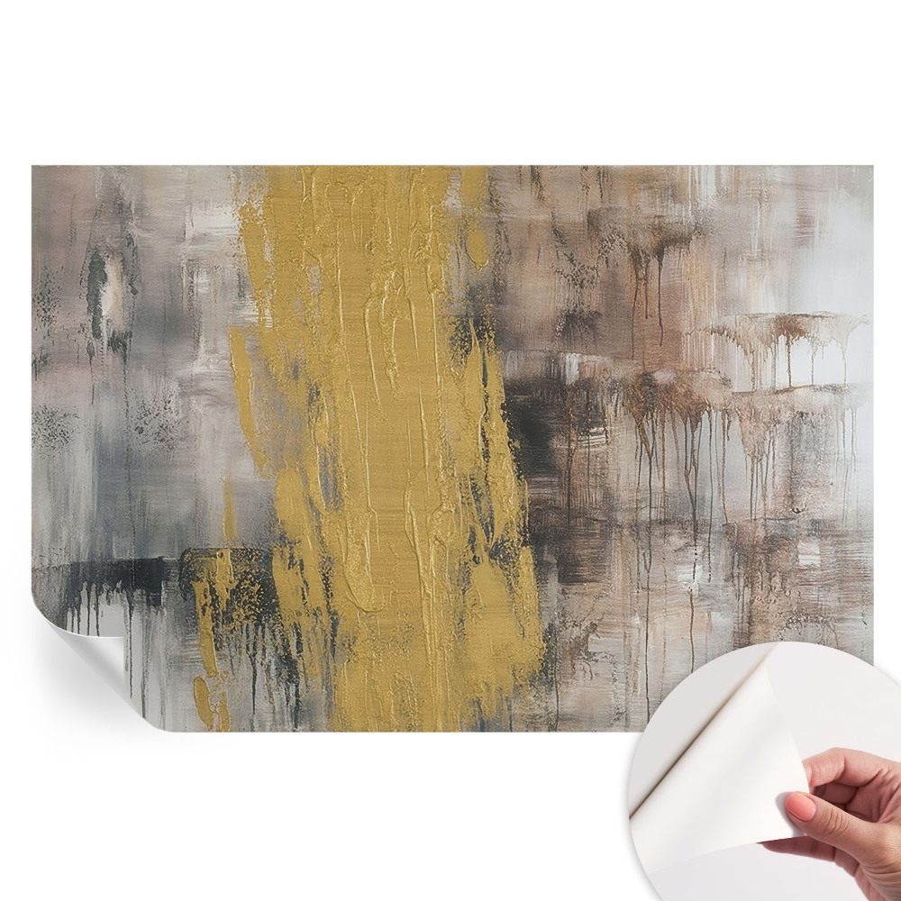 Papier peint autocollant pour le salon motif vision abstraite