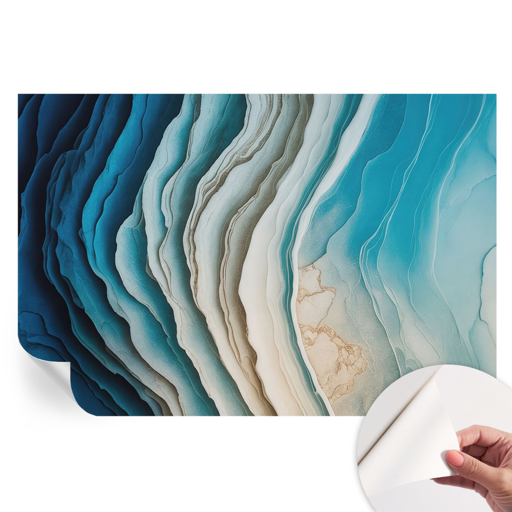 Papier peint autocollant Vagues d'harmonie pour salon