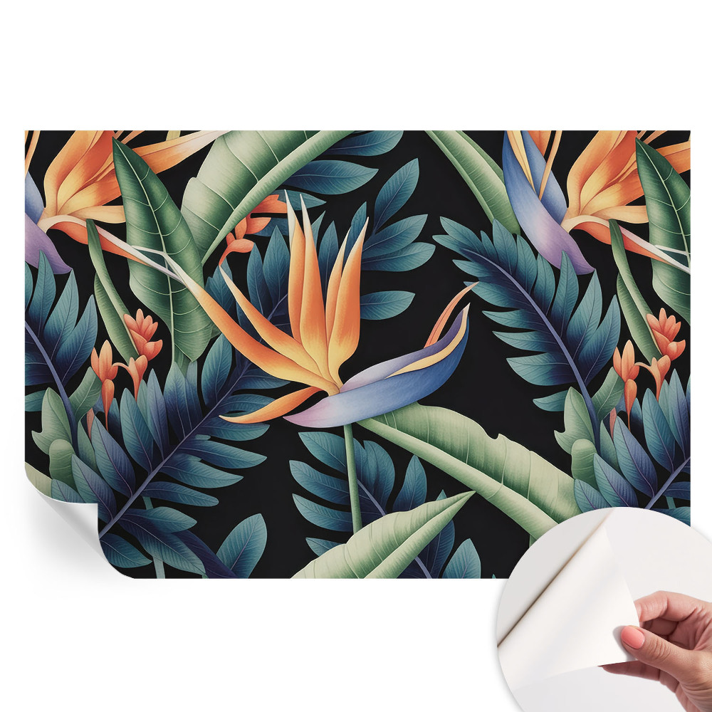Papier peint photo moderne pour salon motif paradis
