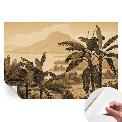 Fresque murale autocollante Panorama tropical