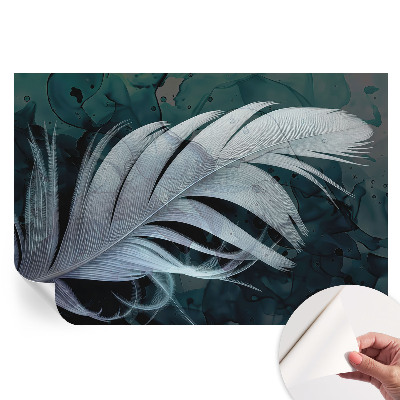 Papier peint autocollant pour le salon Plume éthérée