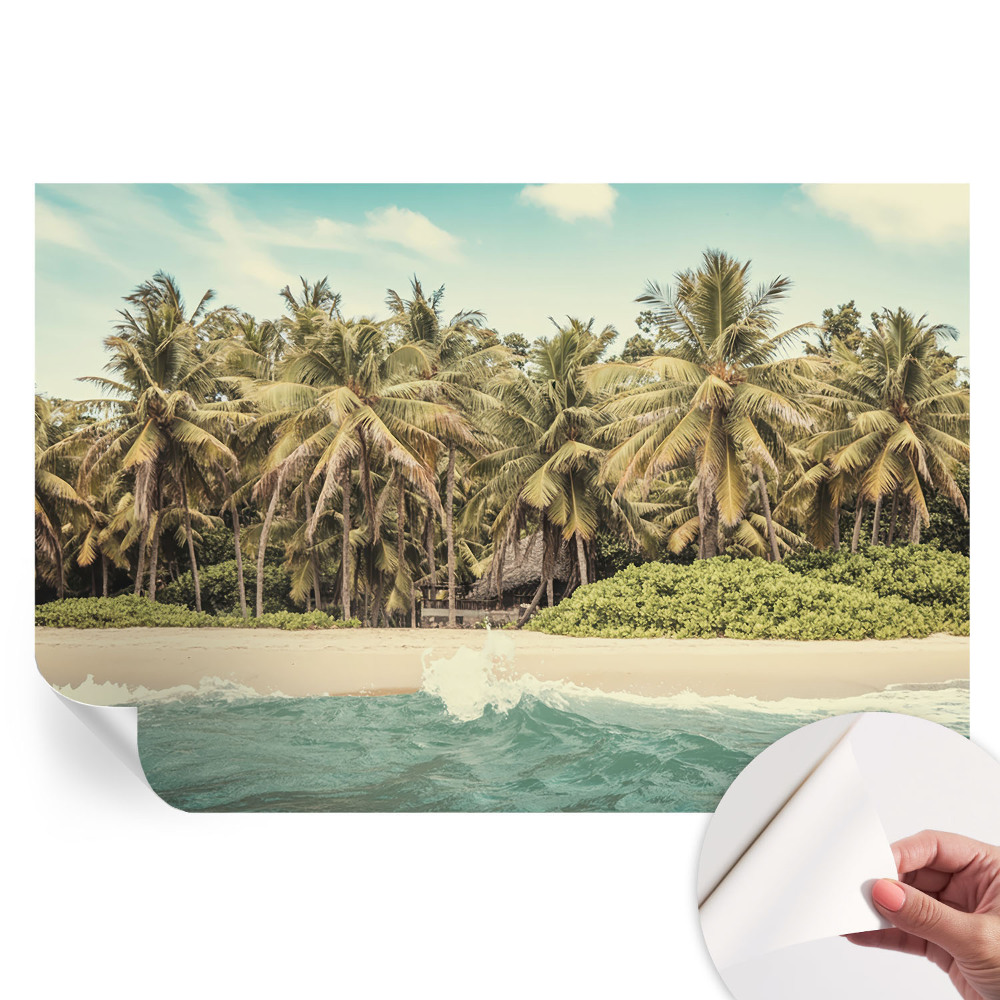 Papier peint photo moderne Plage tropicale pour le salon