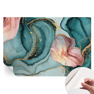 Papier peint photo moderne pour le salon Vagues artistiques