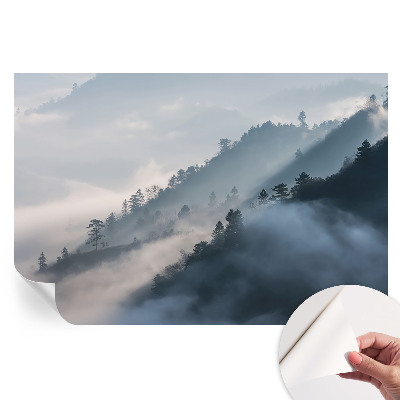 Fresque murale autocollante Paysage brumeux